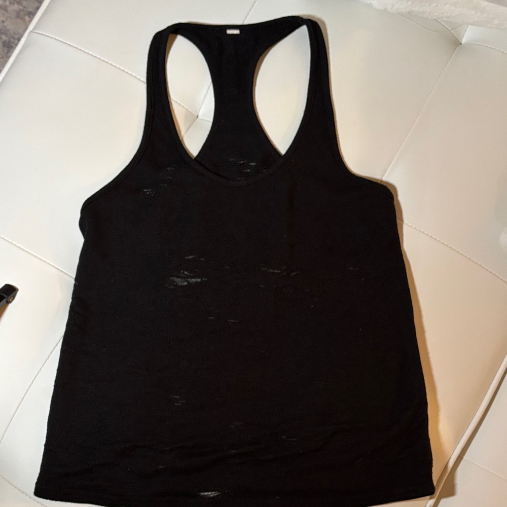 Alo distressed tank top